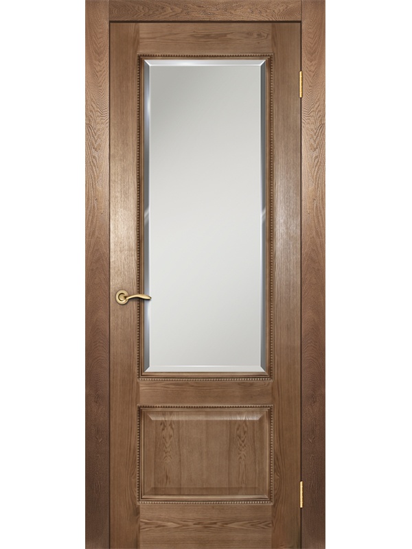 Классика ДГОБ 1.35 Темный ясень, багет с тиснением, 2000x900
