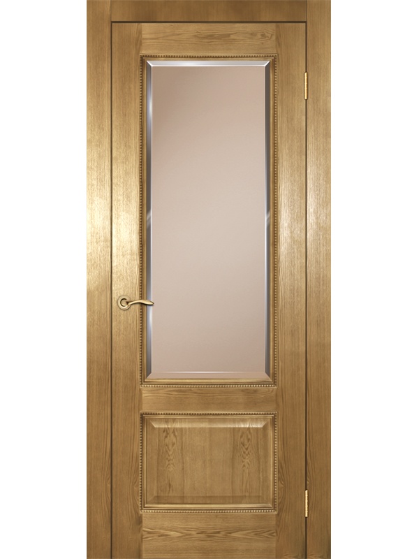 Классика ДГОБ 2.35 Светлый Антик, багет с тиснением, 2000x900