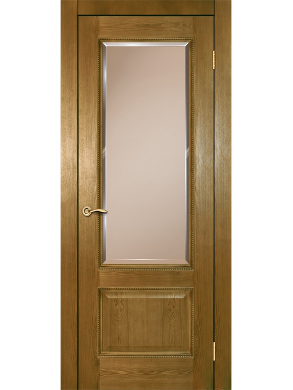Классика ДГОБ 2.35 Светлый ясень, багет с тиснением, 2000x400