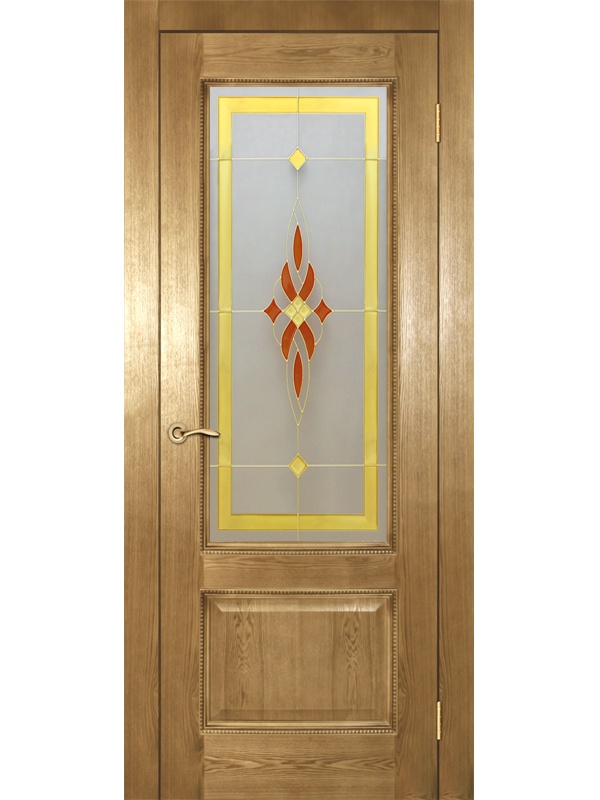 Классика ДГОБ 2.43 Светлый Антик, багет с тиснением, 2000x800