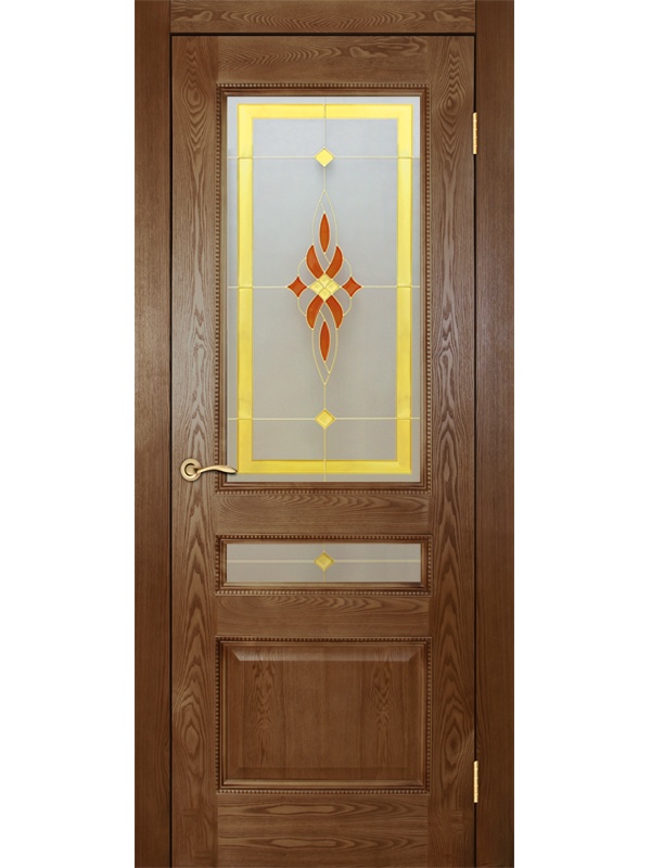 Палермо ДГОБ 2.43 Темный ясень, багет с тиснением, 2000x400