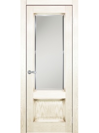 Классика ДГОБ 1.35 Эмаль RAL 1013, патина Золото, багет с тиснением, 2000x400