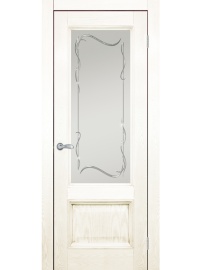 Классика ДГОБ 1.41 Эмаль RAL 1013, багет с тиснением, 2000x900