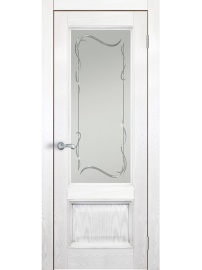 Классика ДГОБ 2.41 Эмаль Белый ясень, багет с тиснением, 2000x400