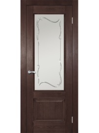Классика ДГОБ 1.41 Мореный ясень, багет с тиснением, 2000x800