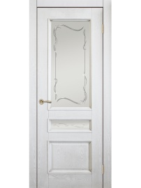 Палермо ДГОБ 1.41 Эмаль Белый ясень, багет с тиснением, 2000x500